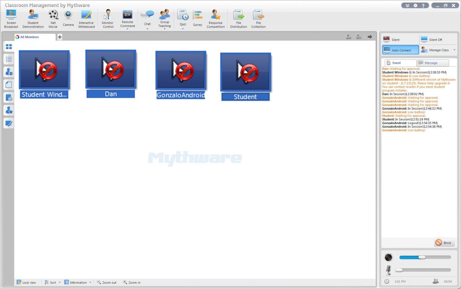 Скриншот 6 программы Mythware Classroom Management Software