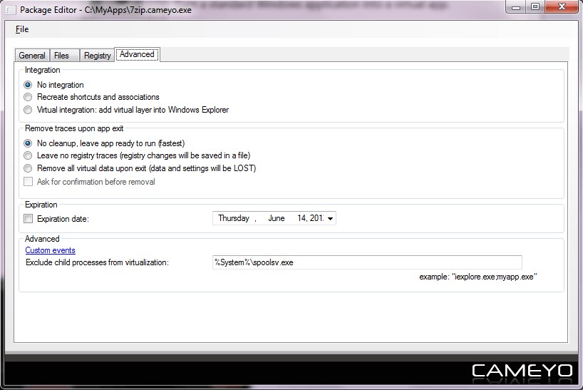 Скриншот 3 программы Cameyo