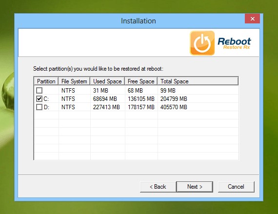 Скриншот 6 программы Reboot Restore Rx