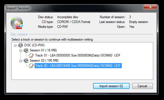 Скриншот 6 программы CDBurnerXP