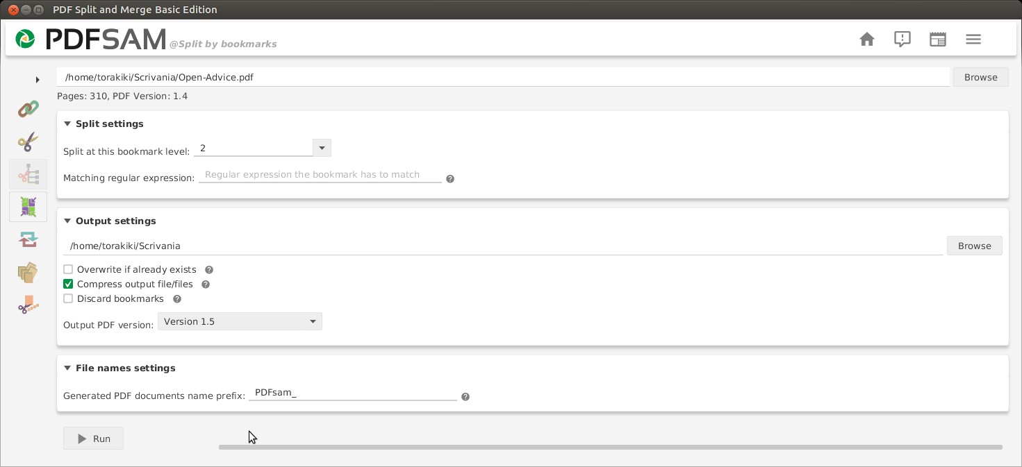 Скриншот 3 программы PDFsam