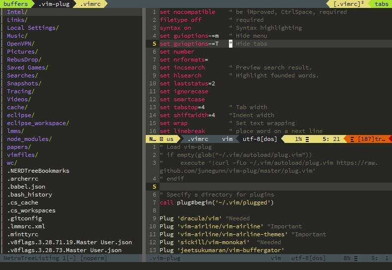 Скриншот 2 программы Vim