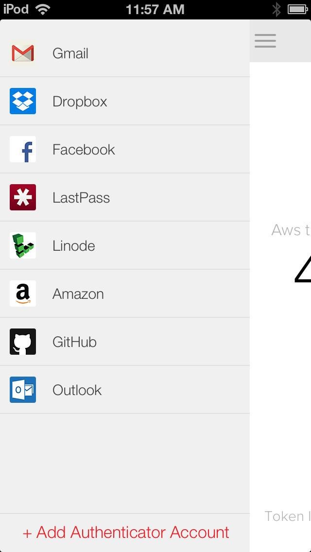 Скриншот 3 программы Authy