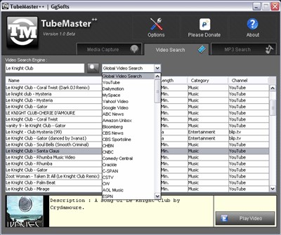 Скриншот 2 программы TubeMaster++