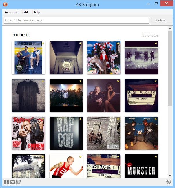 Скриншот 1 программы 4K Stogram