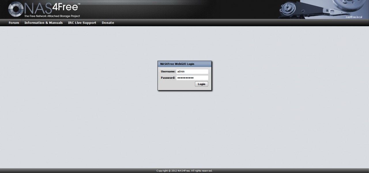 Скриншот 4 программы NAS4Free