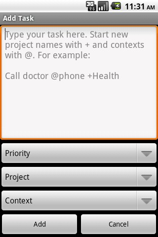 Скриншот 3 программы Todo.txt