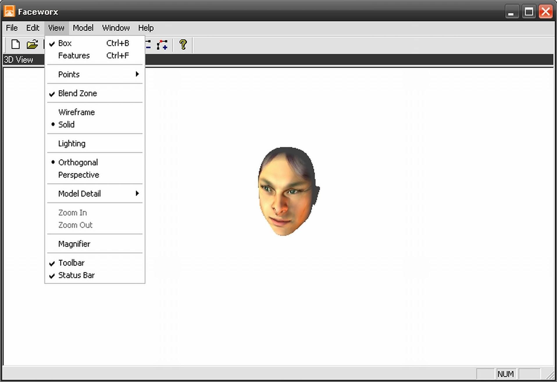 Скриншот 2 программы 3D Faceworx