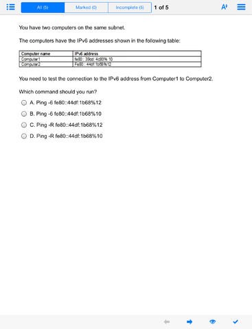 Скриншот 5 программы Avanset VCE Exam Simulator