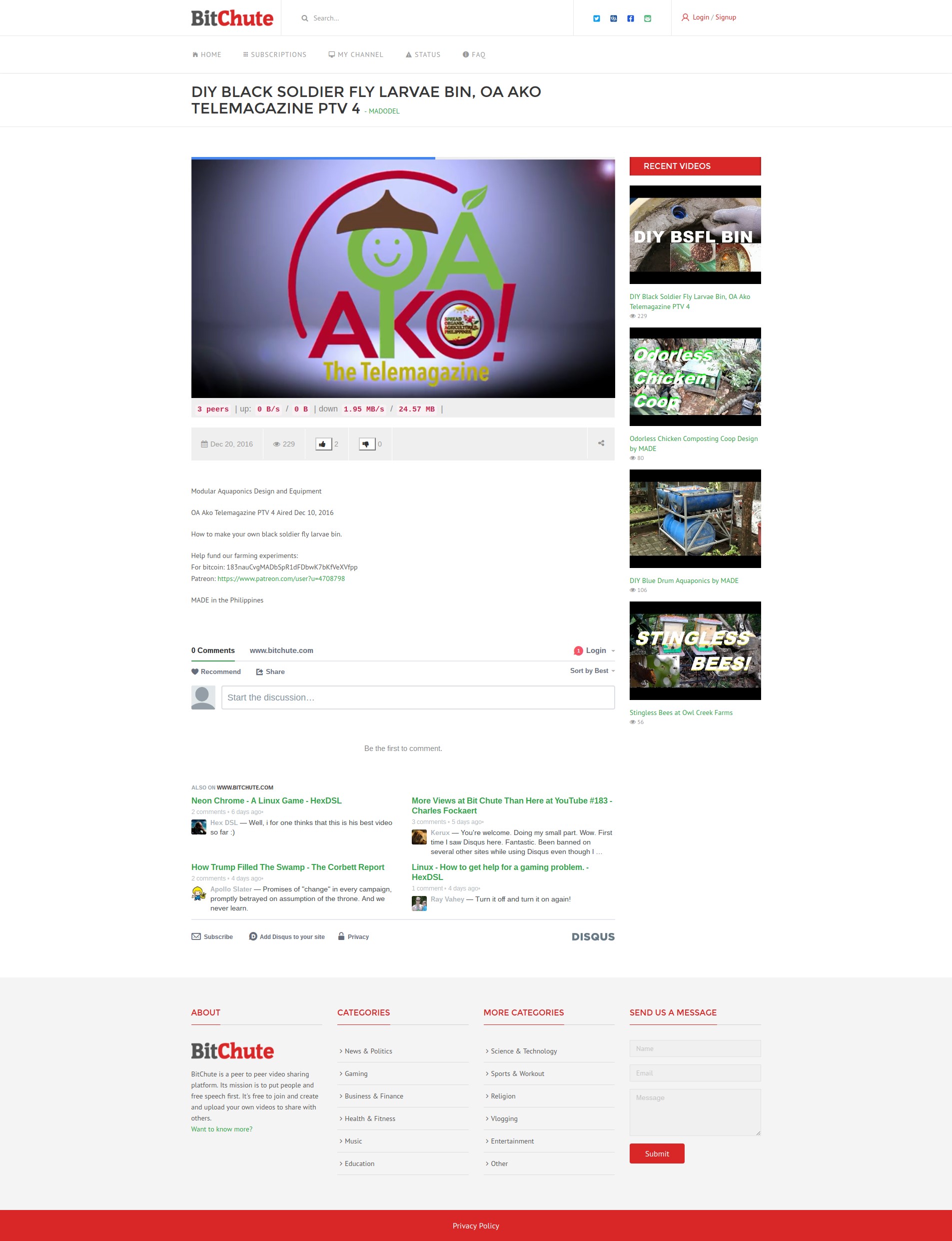 Скриншот 2 программы BitChute