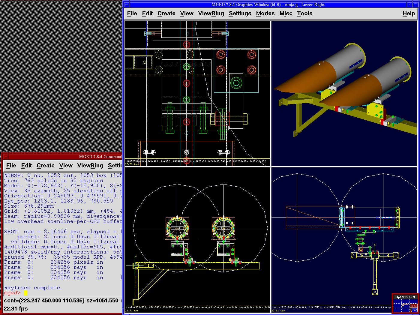 Скриншот 3 программы BRL-CAD