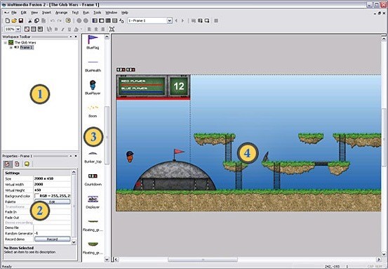 Скриншот 5 программы ClickTeam Fusion