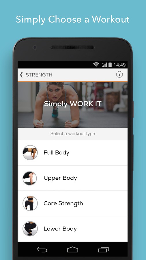 Скриншот 4 программы Sworkit