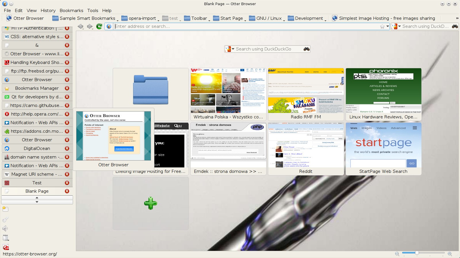 Скриншот 6 программы Otter Browser