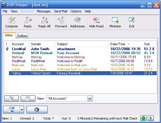 Скриншот 5 программы POP Peeper