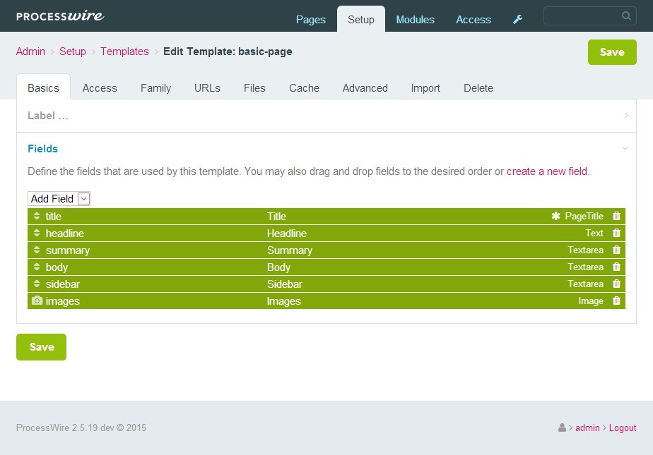 Скриншот 4 программы ProcessWire