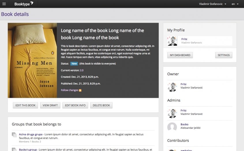 Скриншот 3 программы Booktype