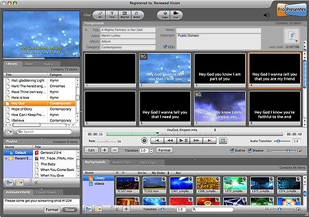 Скриншот 1 программы ProPresenter