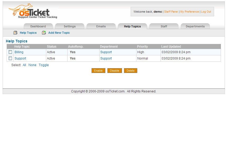Скриншот 3 программы osTicket
