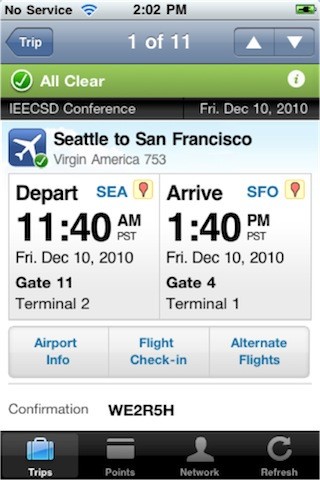 Скриншот 5 программы TripIt