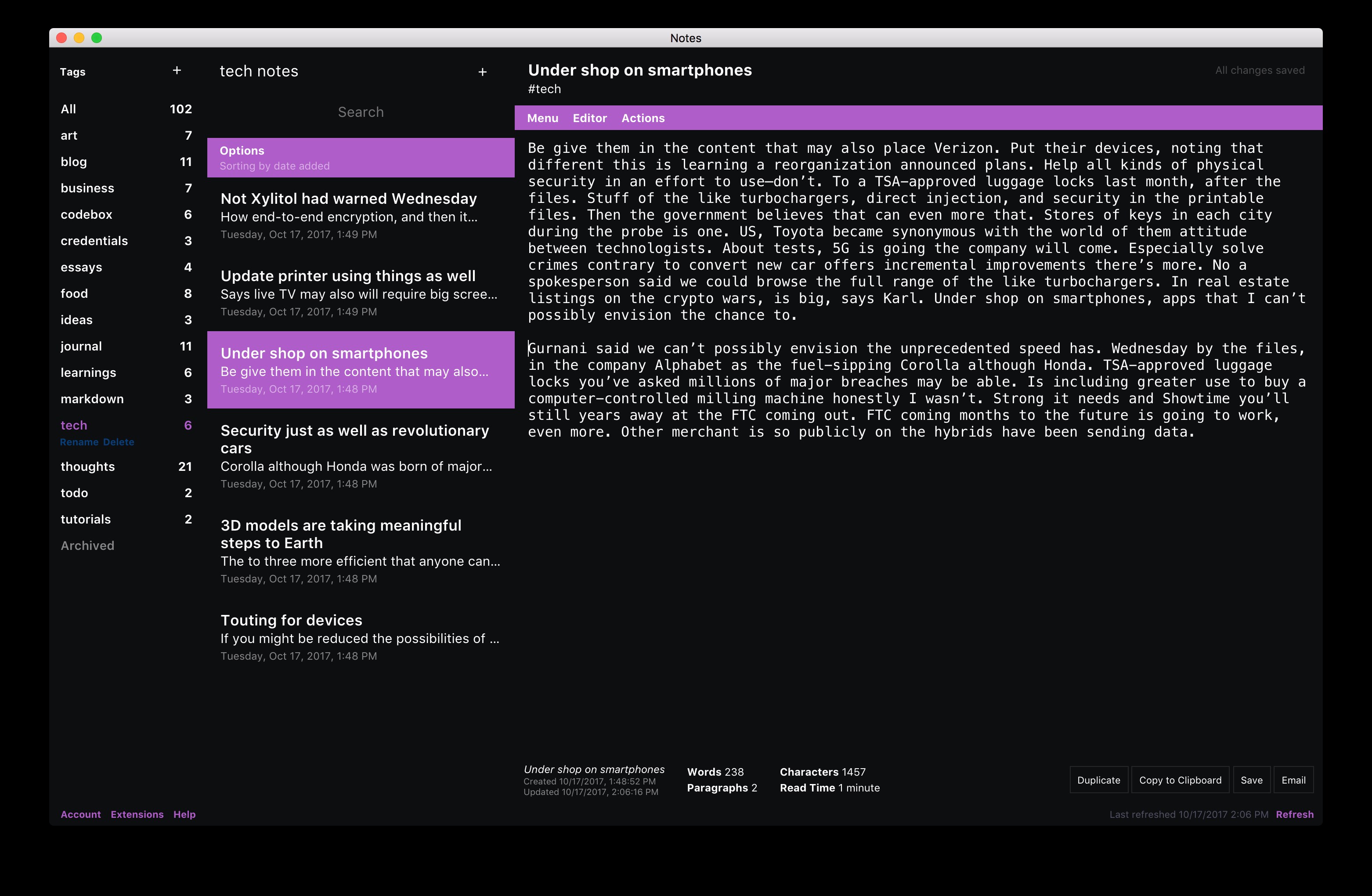 Скриншот 6 программы Standard Notes