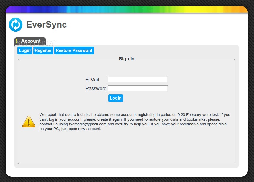 Скриншот 2 программы EverSync