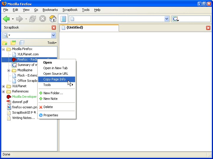 Скриншот 6 программы ScrapBook