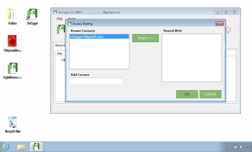 Скриншот 3 программы Axcrypt