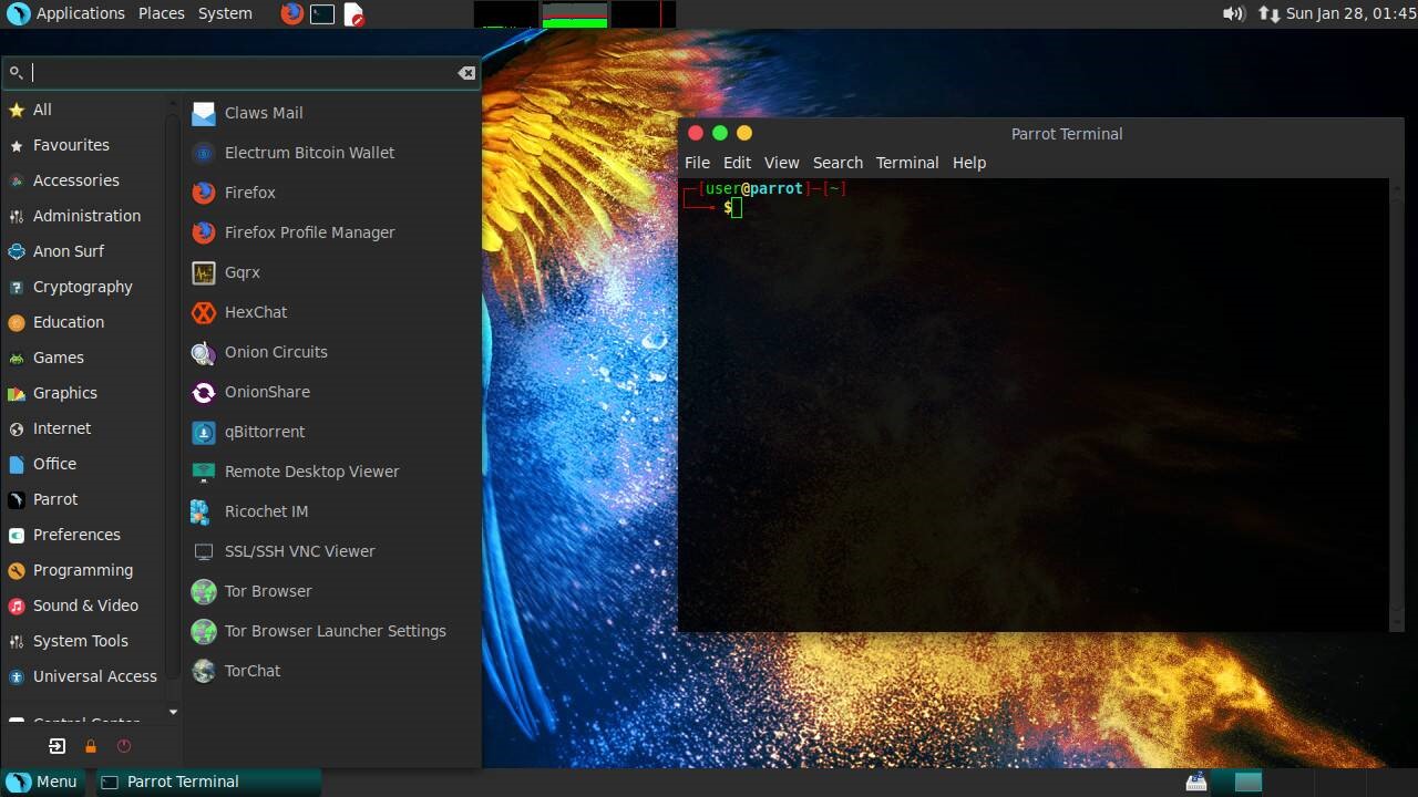 Скриншот 5 программы Parrot Security OS