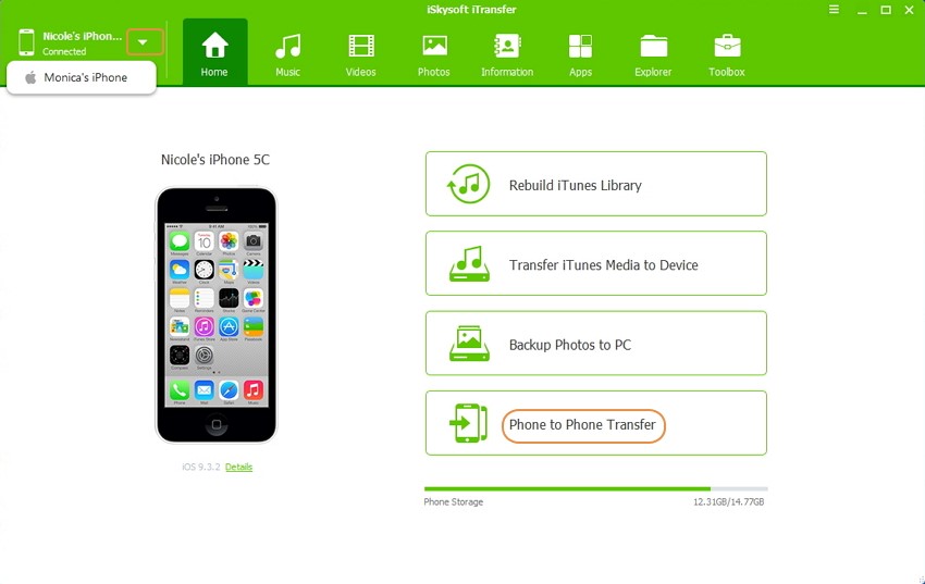 Скриншот 4 программы iSkysoft iTransfer