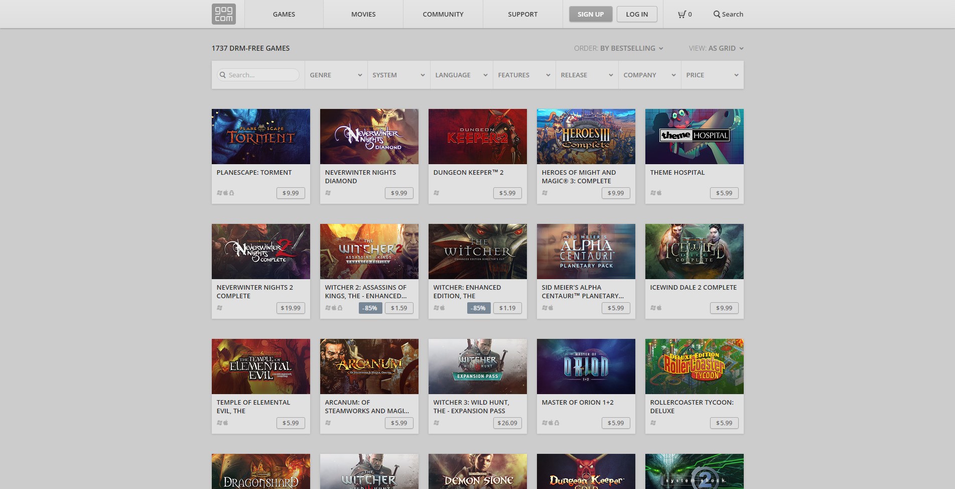 Скриншот 3 программы GOG.com