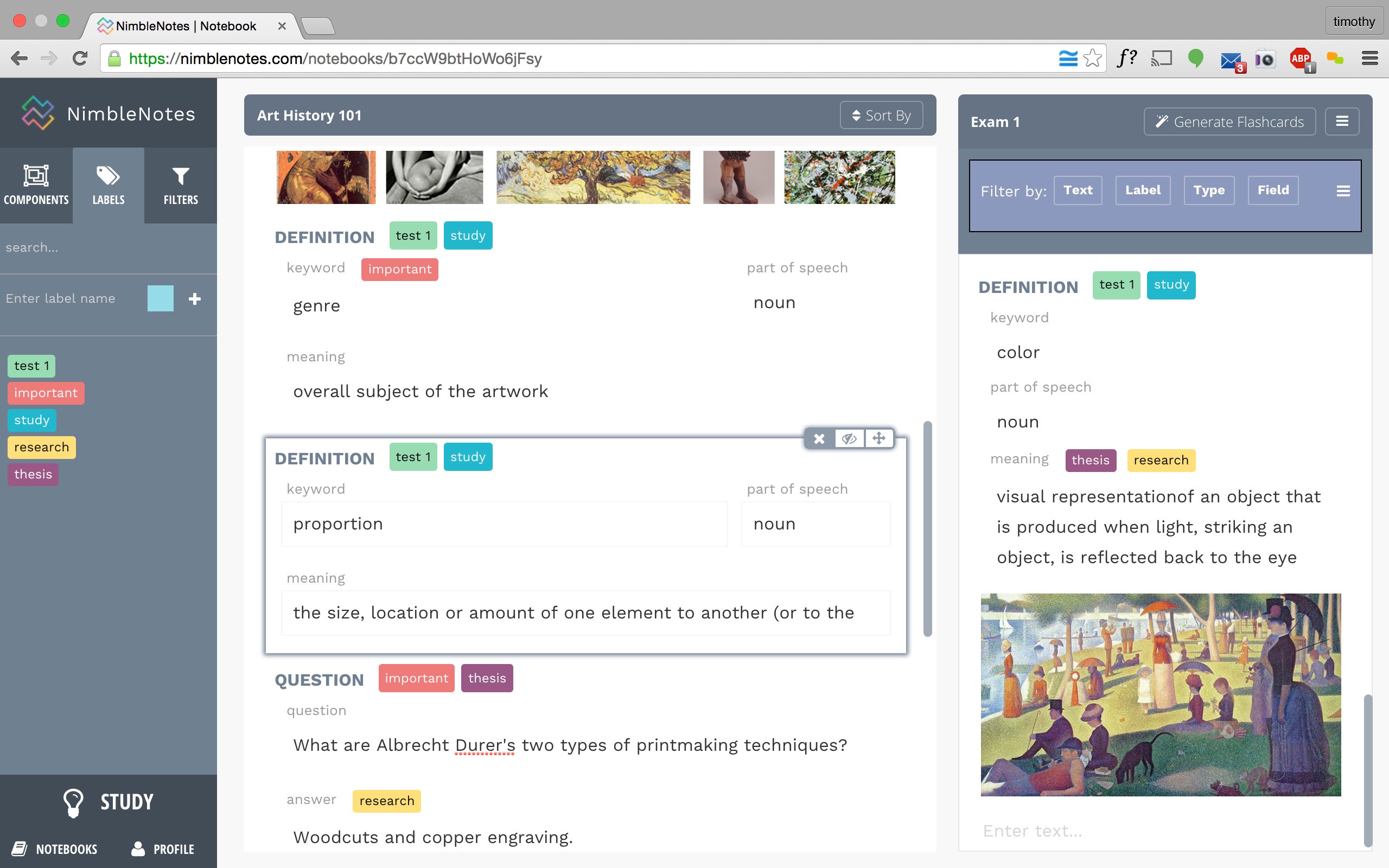 Скриншот 4 программы NimbleNotes