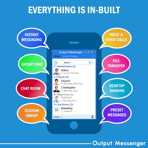 Скриншот 5 программы Output Messenger