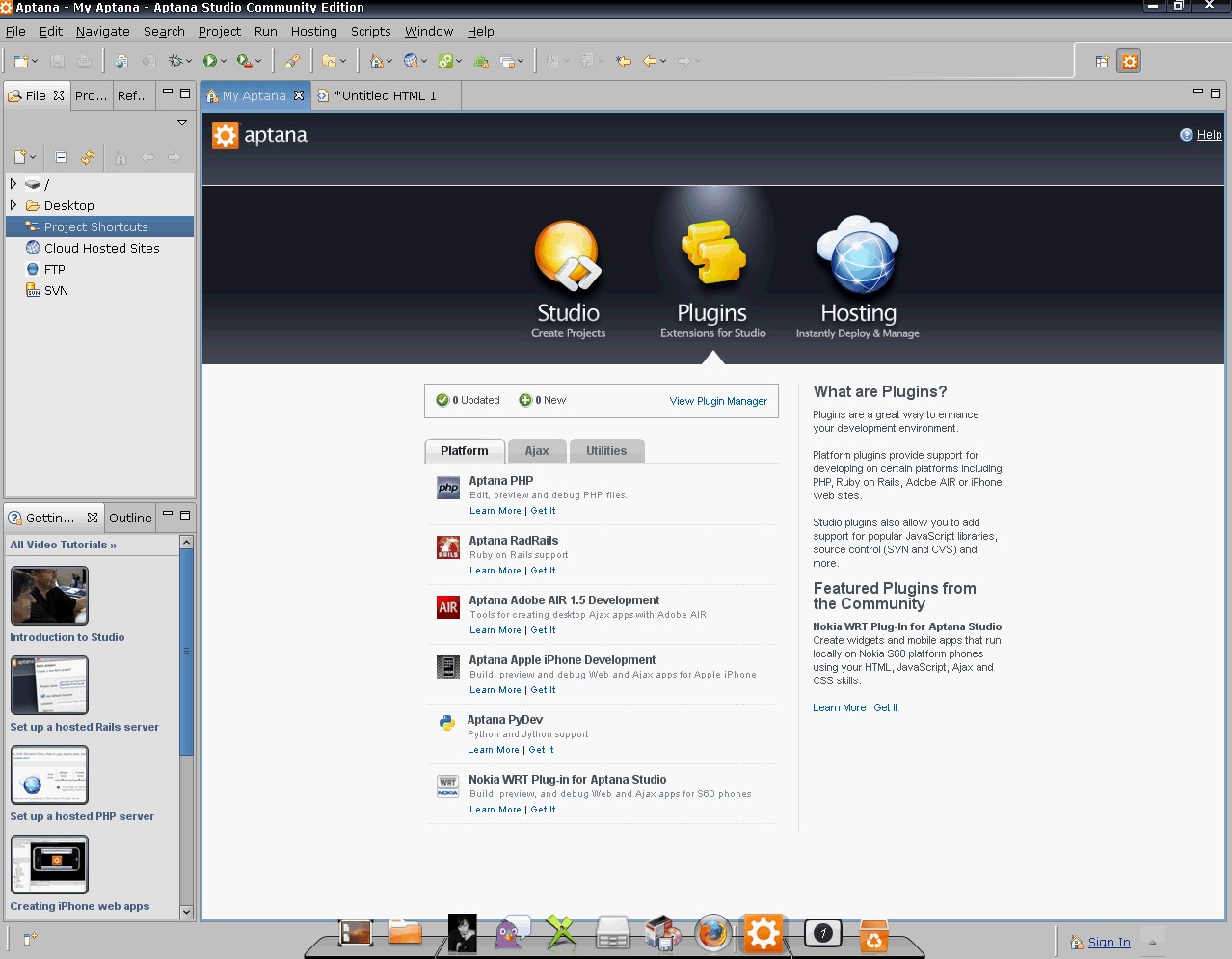 Скриншот 5 программы Aptana Studio
