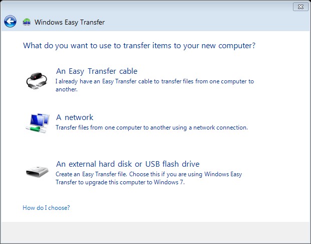 Скриншот 5 программы Windows Easy Transfer