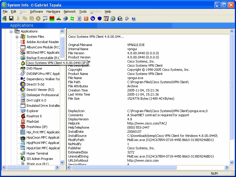 Скриншот 6 программы SIW