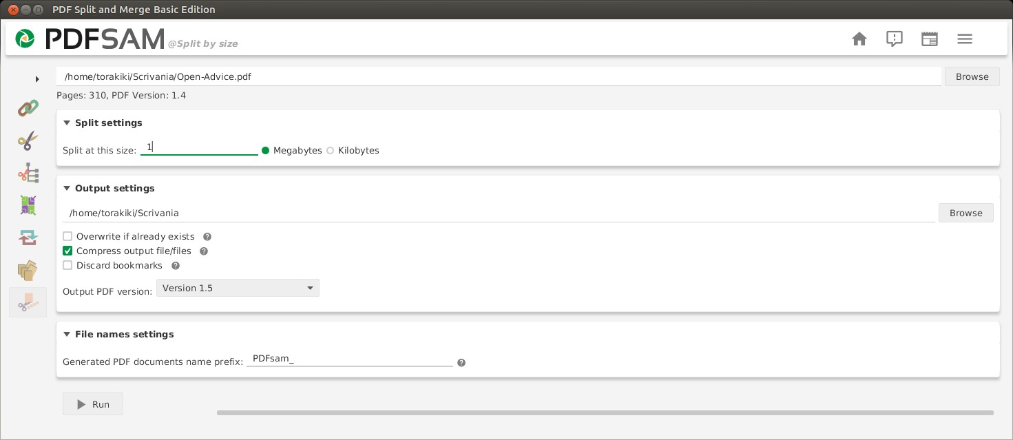 Скриншот 4 программы PDFsam