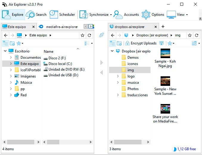 Скриншот 3 программы Air Explorer