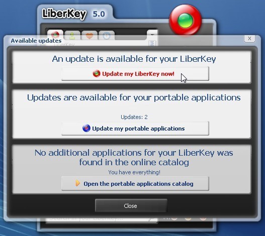 Скриншот 5 программы LiberKey