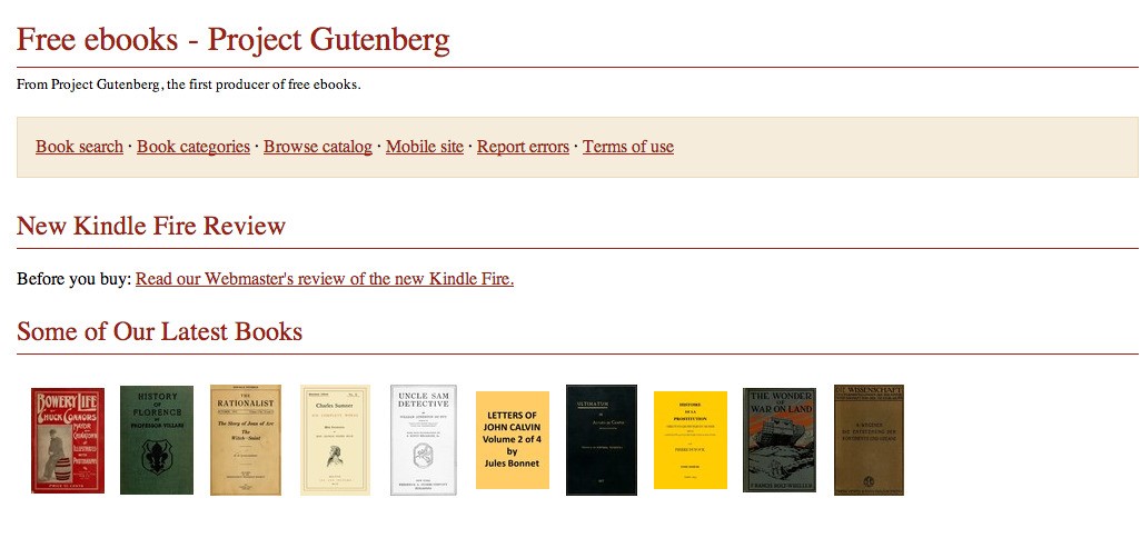 Скриншот 3 программы Project Gutenberg