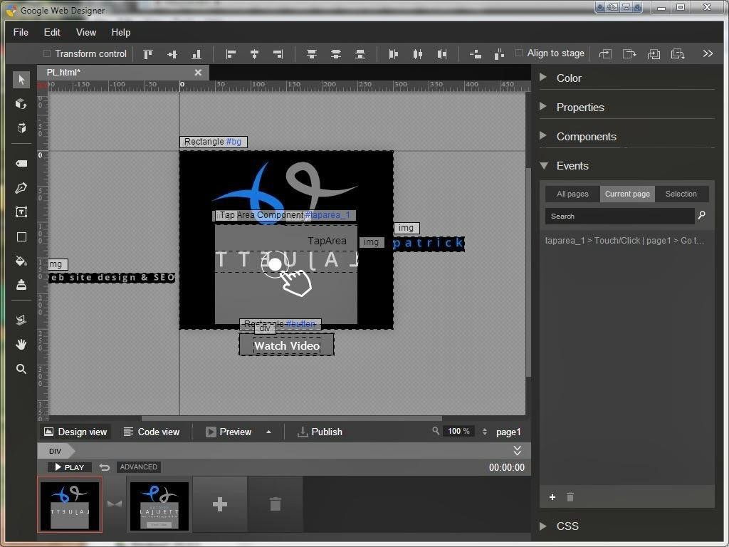 Скриншот 5 программы Google Web Designer