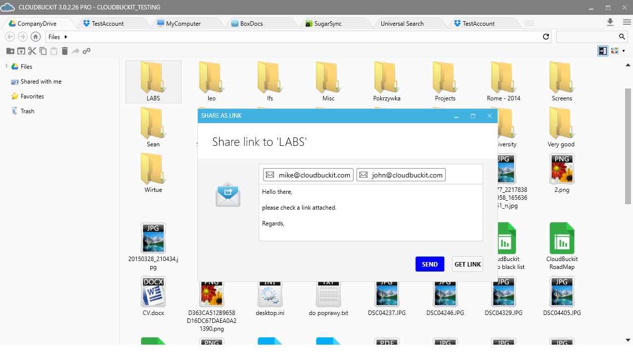 Скриншот 6 программы CloudBuckIt
