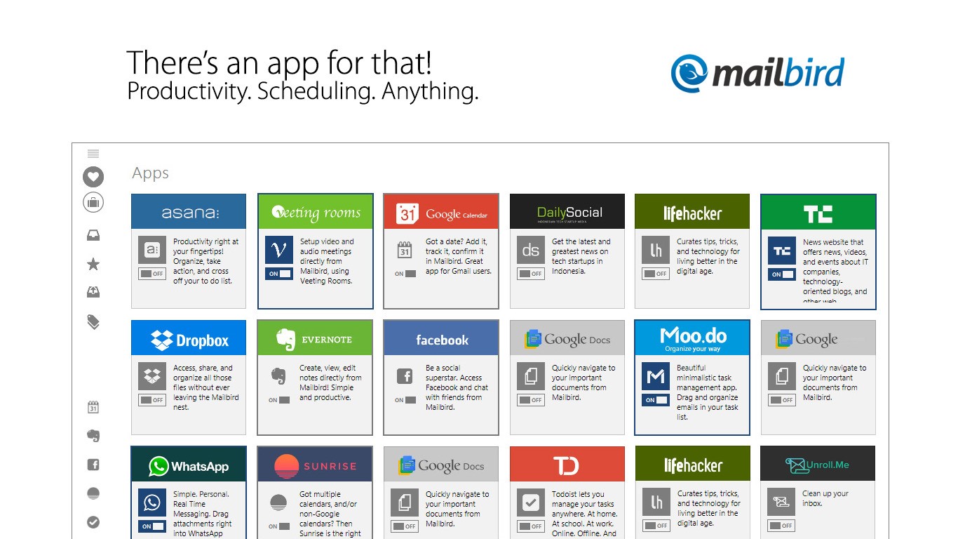 Скриншот 3 программы Mailbird