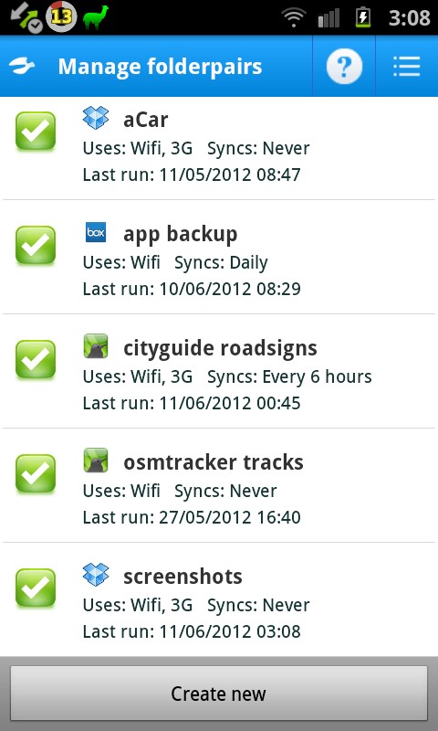 Скриншот 3 программы FolderSync