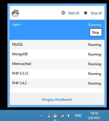 Скриншот 3 программы Winginx