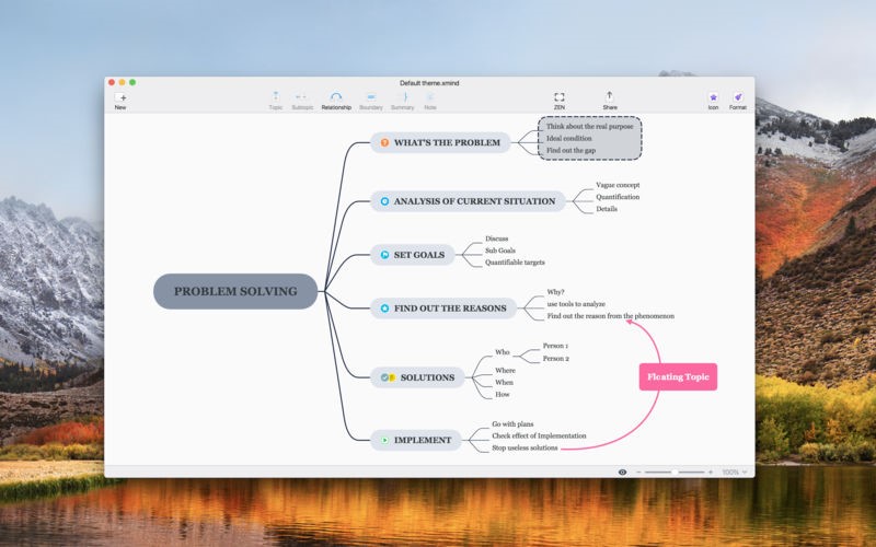 Скриншот 4 программы Xmind Zen