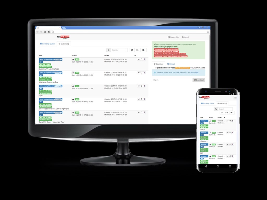 Скриншот 4 программы YouPHPTube