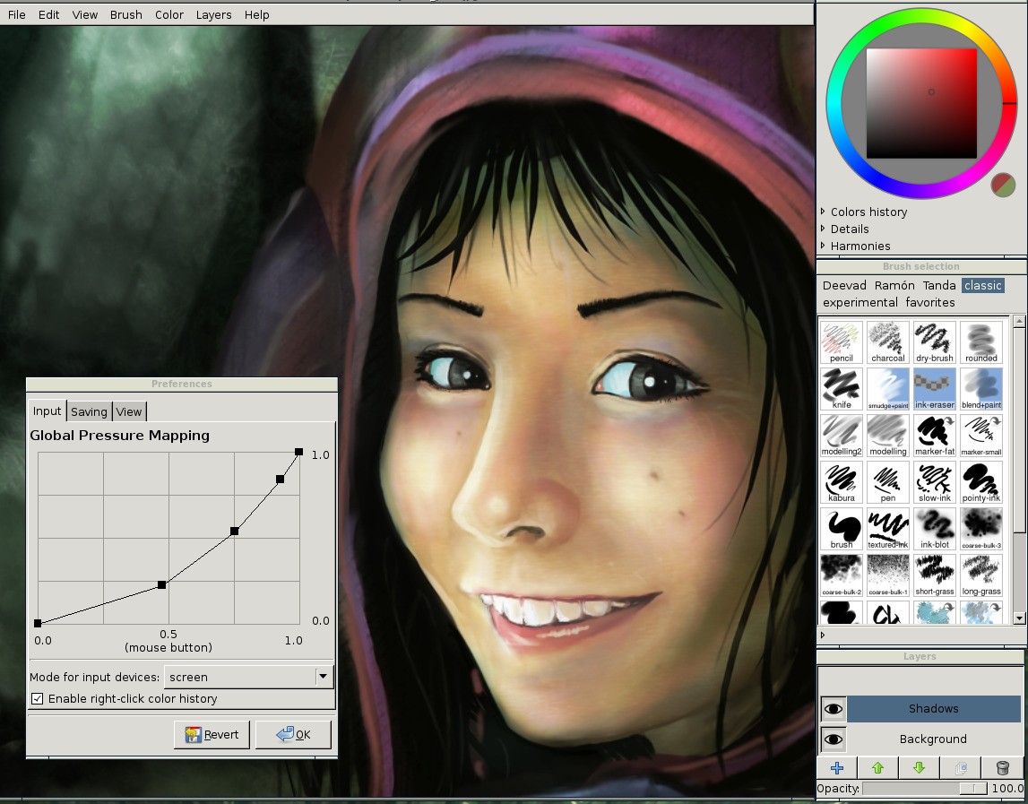 Скриншот 3 программы MyPaint