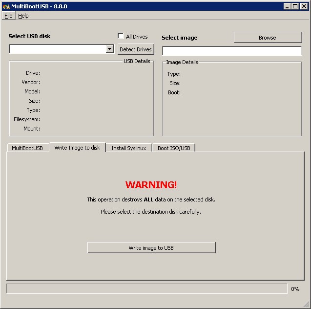 Скриншот 4 программы MultiBootUSB