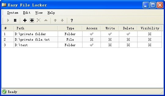 Скриншот 3 программы Easy File Locker